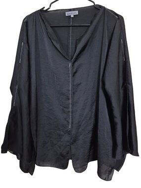 Tutu and Lilli L/S Embroidered Blouse in Black